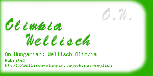 olimpia wellisch business card